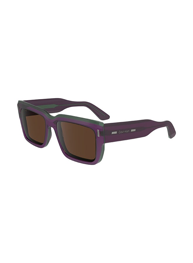 Men's UV Protection Rectangular Sunglasses - CK23538S-515-5518 - Lens Size: 55 Mm