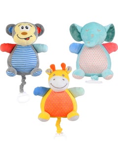 Generic Products To Coax Infant Music To Soothe Doll Plush Toy Cartoon To Coax Baby To Sleep Toy-Color:appease Music Box Elephant  - Image 2