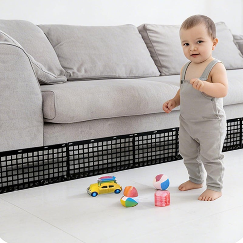 12pcs Reinforced Under Bed Barrier for Pets Cats and Dogs from Entering Built of Rigid Bed Under Guard Track - Image 2