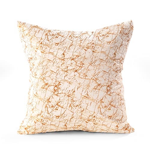 Nirwana decor® Avion Textured Velvet Cushion Covers, 16x16 inches/40x40 cms, for Home/Sofa/Bed/Chair (Gold, 16x16 inches) Pack of 5 - Image 3