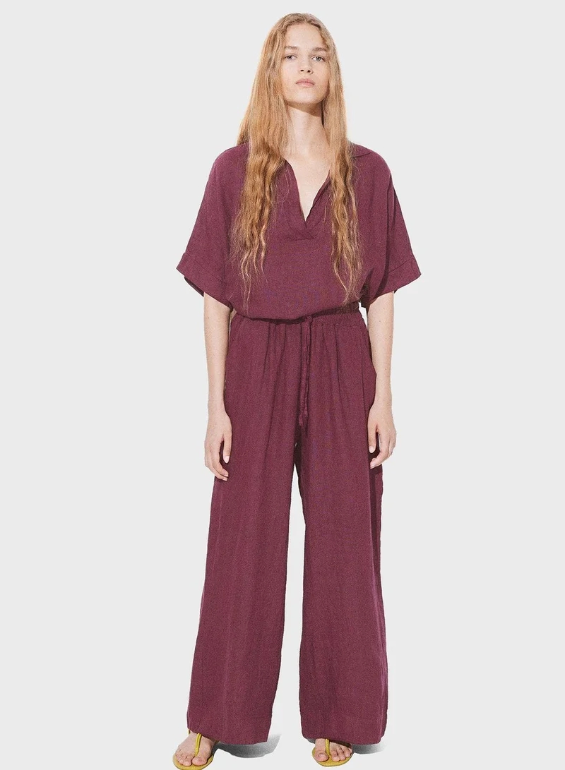 PARFOIS V-Neck Top