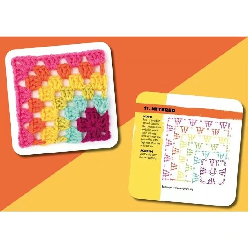 Bestseller: The Granny Square Card Deck - DIY Knitting Pattern Set with 50     Cards - Image 3