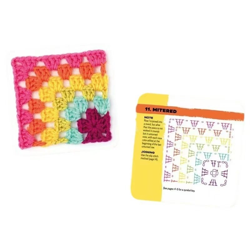 Bestseller: The Granny Square Card Deck - DIY Knitting Pattern Set with 50     Cards - Image 5
