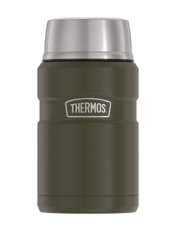 THERMOS SS Vacuum Insulated Army Green Jar 710Ml - Image 1