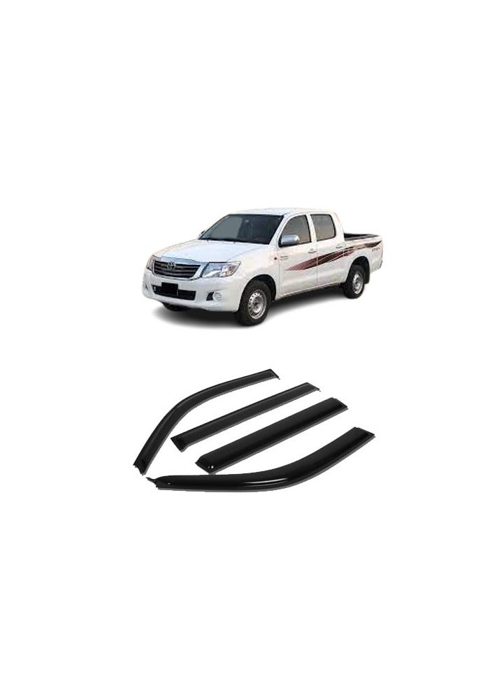 Generic Window protectors and rain guards for Toyota Hilux 2006 2007 2008 2009 2010 2011 2012 2013 2014 2015  - Image 1