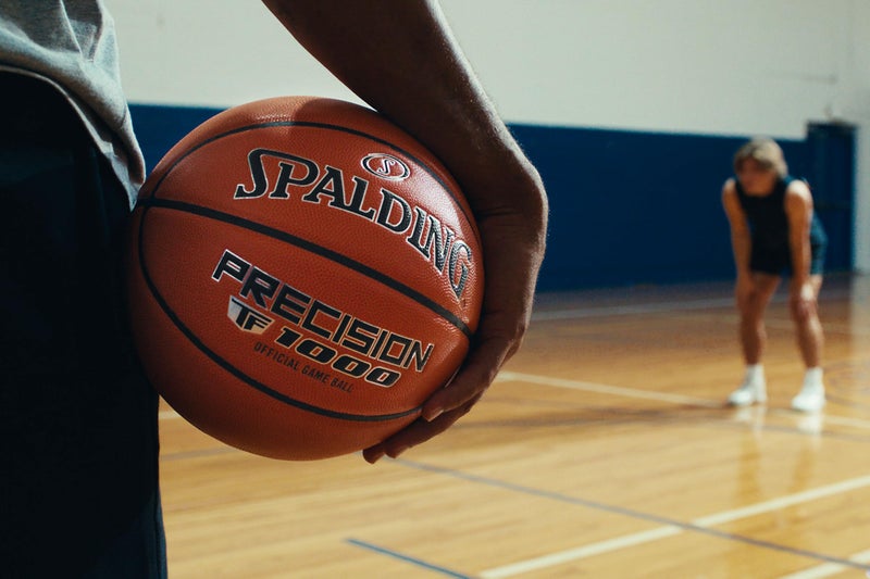 Spalding Precision TF-1000 Indoor Game Basketballs, Dry Grip Microfiber Composite Cushioned Cover, High School Approved - Size 7, 29.5" - Image 3