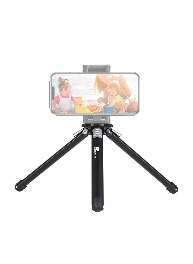 BAFANG - BFT-01A Foldable Tripod Desktop Tripod Stand Aluminum Alloy 2kg/4.4lbs Load Capacity 3-Level Height Adjustable with 1/4in Screw for DSLR Cameras Stabilizers - Image 1
