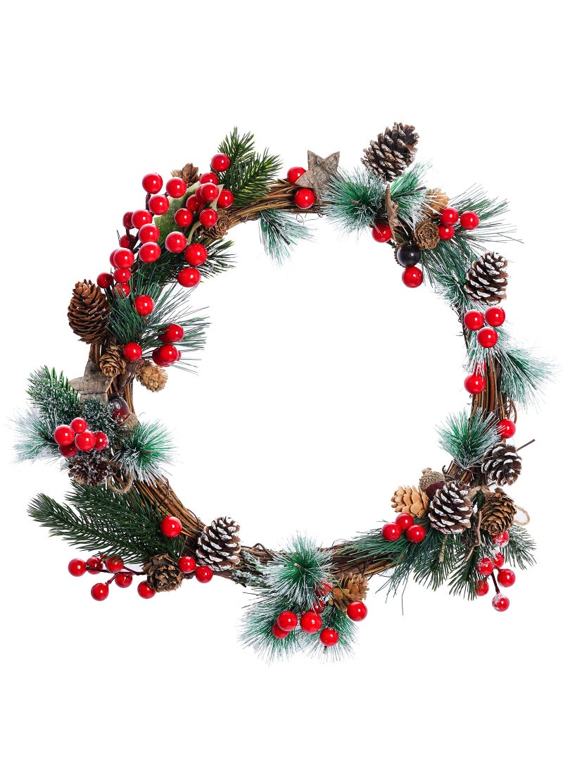 cnomg cnomg 108pcs Artificial Pine Cones Pine Branch Set  Fake Natural Pinecones Acorns Red Berries Christmas Decor Ornaments for Home Winter Decorations (108  Multicolor)  - Image 4