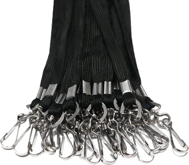 BAITEER 120 Pcs Black Lanyards Premium Bulk Flat Lanyards 36" with Swivel J Hook for ID Name Badge Holder, VIP, School, Kids, Coach, Conference, Festival and Hang Keys - Image 4