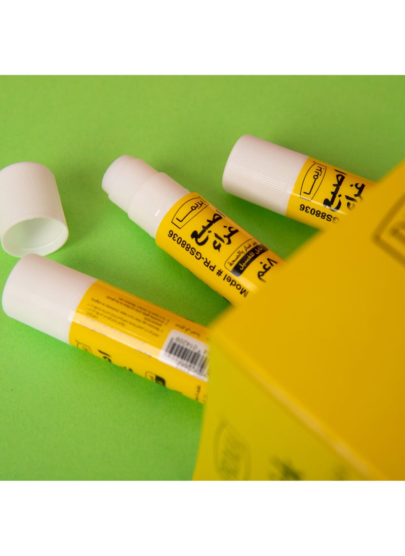 بريما عصا الغراء الصغيرة عبوة 24 × 8 جم | تركيب سريع الجفاف، رابط قوي وغير سام، رأس دقيق للتطبيق، مناسبة للأطفال، للحرف اليدوية، للمدرسة والمكتب، محمولة ومصنوعة في كوريا - Image 3