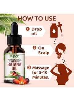 PRZ Batana Oil For Hair Growth | Batana Oil Organic For Healthy Hair & Scalp | Promotes Stronger & Shinier Hair Growth | 30 Ml  - Image 4