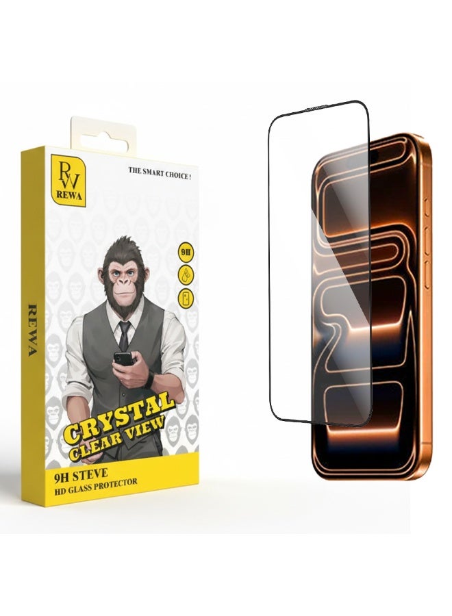 REWA Premium Series iPhone 17 Pro Max 5G 2025 Screen & Camera Protector - 9H Hardness, Curved Edge, Anti-Fingerprint, Military-Grade Protection - Image 1