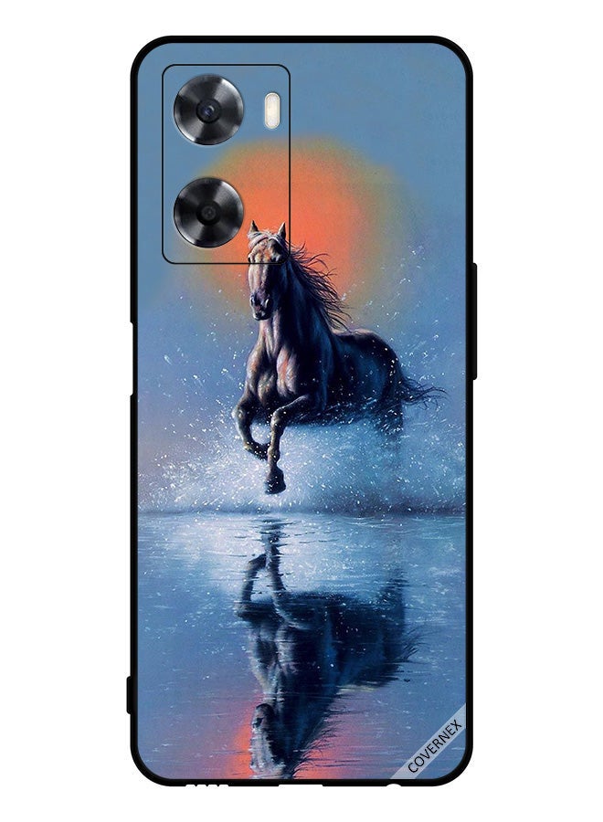 Covernex Protective Case Cover For Oppo A77s Horse Running In Water Art - Image 1
