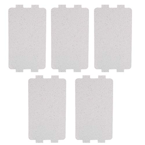 Hztyyier 5pcs Waveguide Cover, Universal Microwave Oven Mica Plate Sheet Repairing Parts for Home Kitchen Office Restaurant Microwave Replacement Accessory - Image 1
