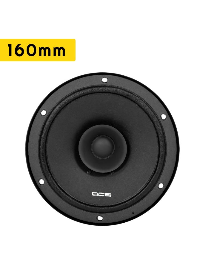 DC6 6-Inch Dual Cone Car Speakers - 320W Peak Power, 80W RMS High-Performance Automotive Audio System (Pair) - Image 2