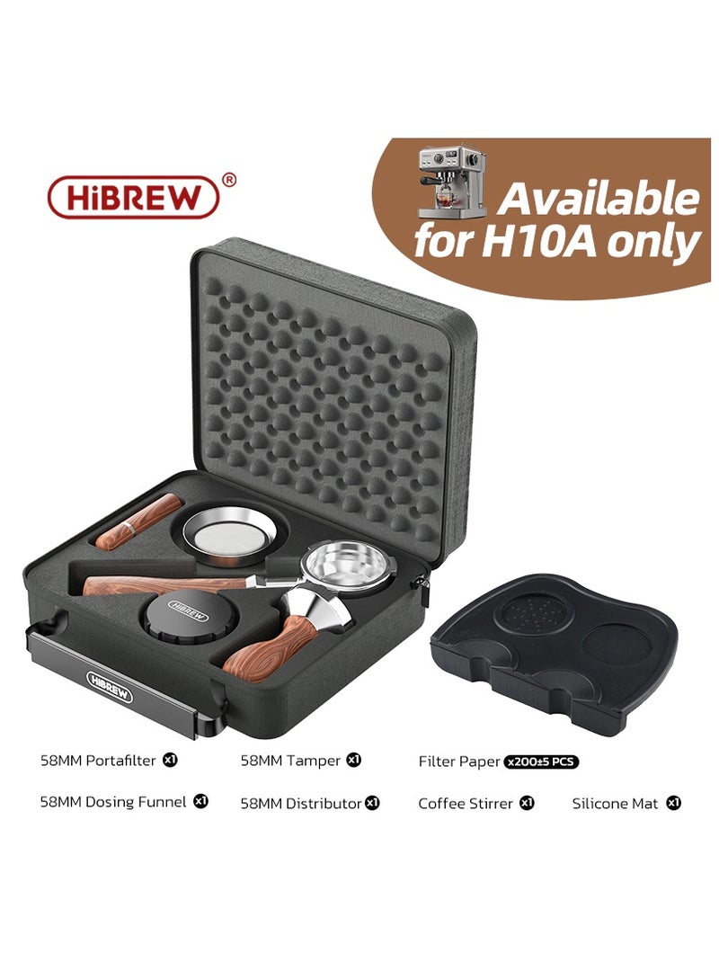 HiBREW 58mm Bottomless Coffee Powder Handle Portafilter Accesorries Sets - Image 1