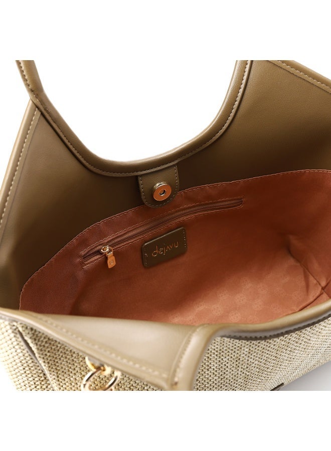 Dejavu BAGS DEE-DJTX-003  Suede Detail Shoulder Bag For Women - Image 2