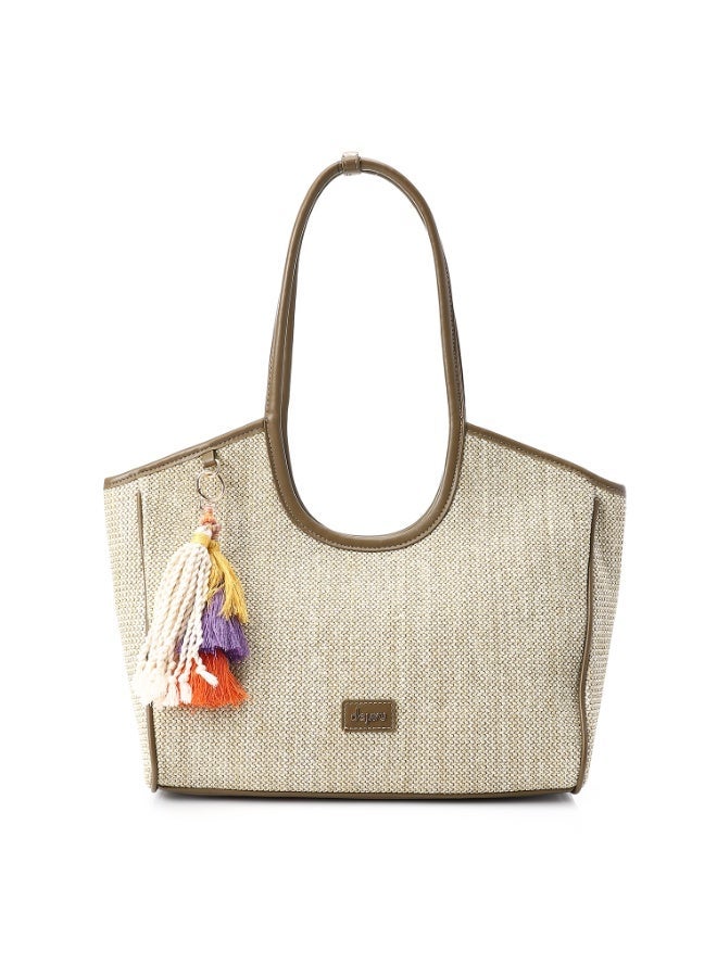 Dejavu BAGS DEE-DJTX-003  Suede Detail Shoulder Bag For Women - Image 1