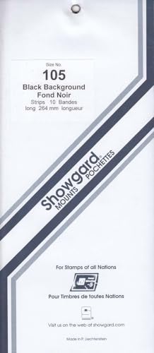Showgard Strip Style Black Stamp Mounts Size 105 - Image 5