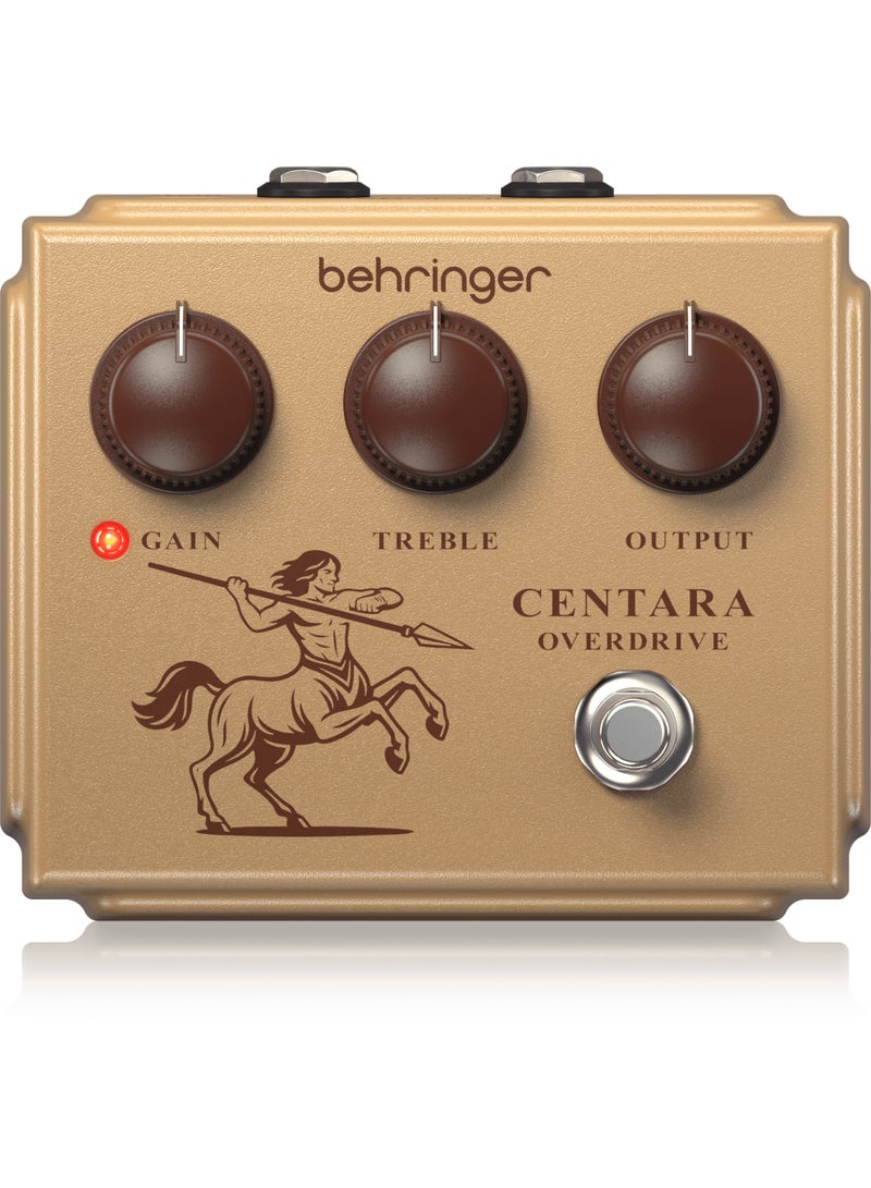 behringer CENTAUROVERDRIVE Legendary Transparent Boost Overdrive with Huge Dynamic Range, Gain on Tap and Soft Clipping Germanium Diodes - Image 1