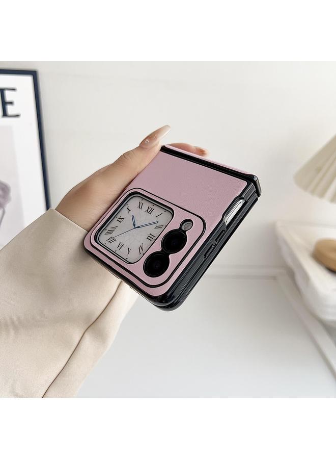 S-TOP Case For Huawei nova Flip Integrated Magnetic Axis Solid Color Leather Texture Phone Case - Image 5