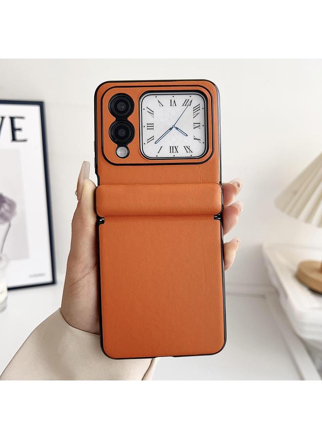 S-TOP Case For Huawei nova Flip Integrated Magnetic Axis Solid Color Leather Texture Phone Case - Image 2