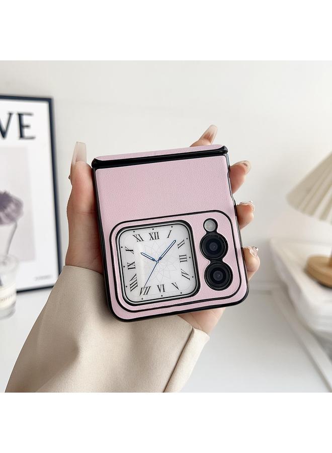 S-TOP Case For Huawei nova Flip Integrated Magnetic Axis Solid Color Leather Texture Phone Case - Image 3