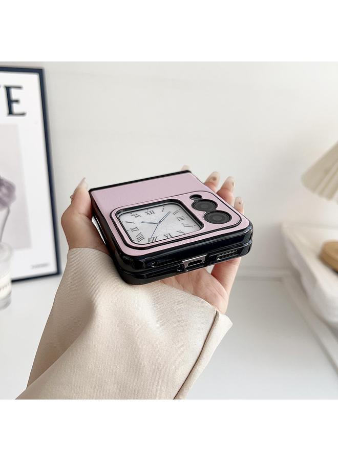 S-TOP Case For Huawei nova Flip Integrated Magnetic Axis Solid Color Leather Texture Phone Case - Image 4