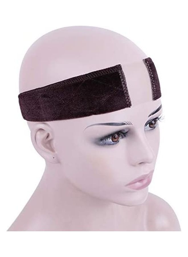 Wig Grip Headband With Lace Brown