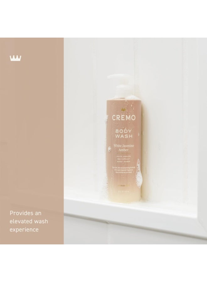 Cremo White Jasmine Amber Skin Moisturizing Body Wash for Women, Notes of White Jasmine, Red Currant, and Sweet Amber, 16 Fl Oz - Image 4