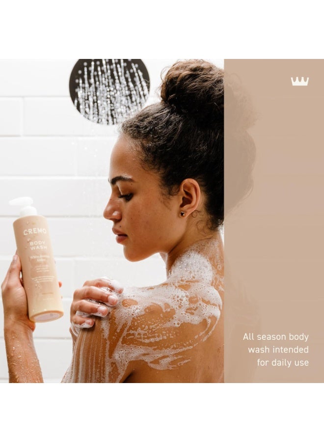 Cremo White Jasmine Amber Skin Moisturizing Body Wash for Women, Notes of White Jasmine, Red Currant, and Sweet Amber, 16 Fl Oz - Image 2