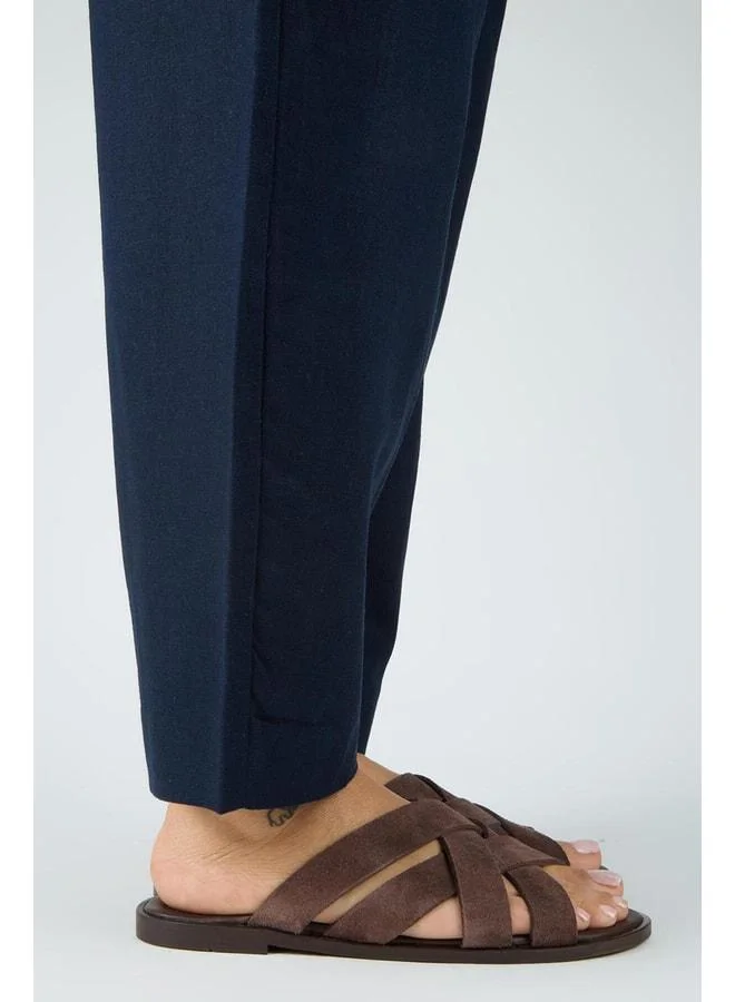 Manijero  Romina Women's Genuine Leather Crisscross Knit Coffee Slippers. for Women | Best Price UAE