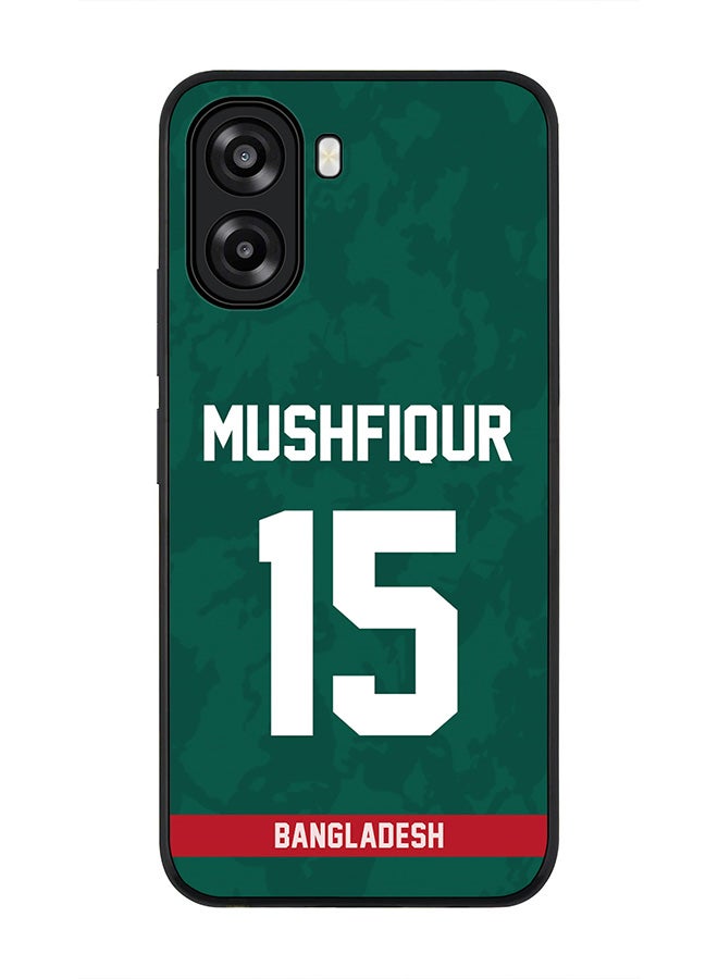 Stylizedd For Oppo A6x 5G / A6x 4G Case,Slim fit Camera Protection, Shockproof Thin Phone cover  - Bangladesh Mushfiqur Rahim, Jersey No 15 - Image 1