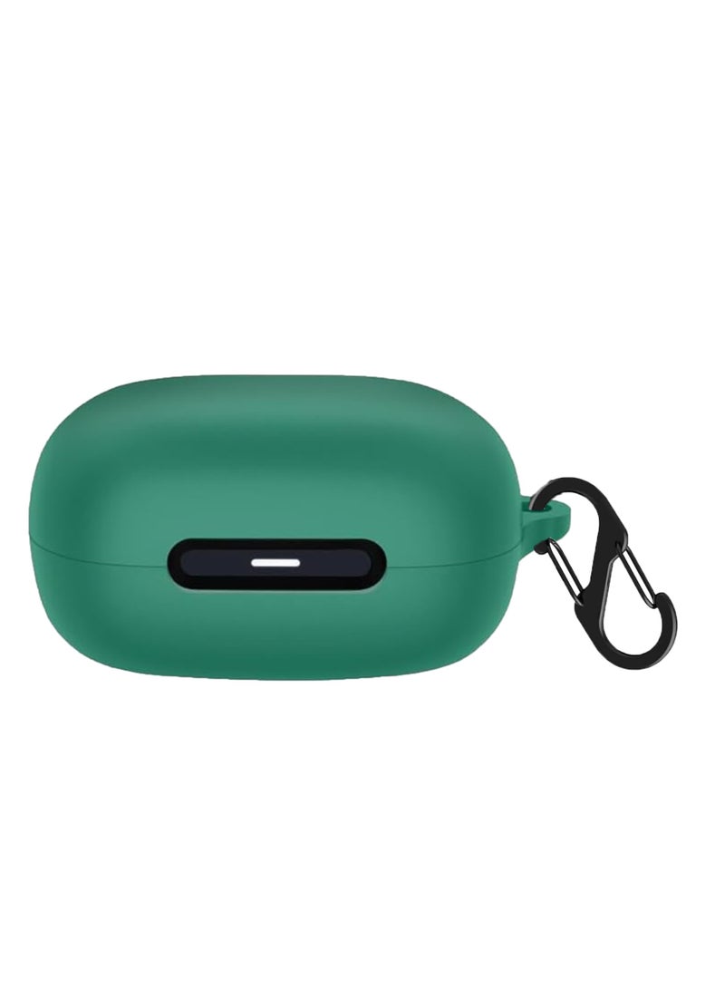 Silicone Case for Anker Soundcore C40i, Shockproof Protective Earbuds Cover with Carabiner Accessories (Green) - Image 1