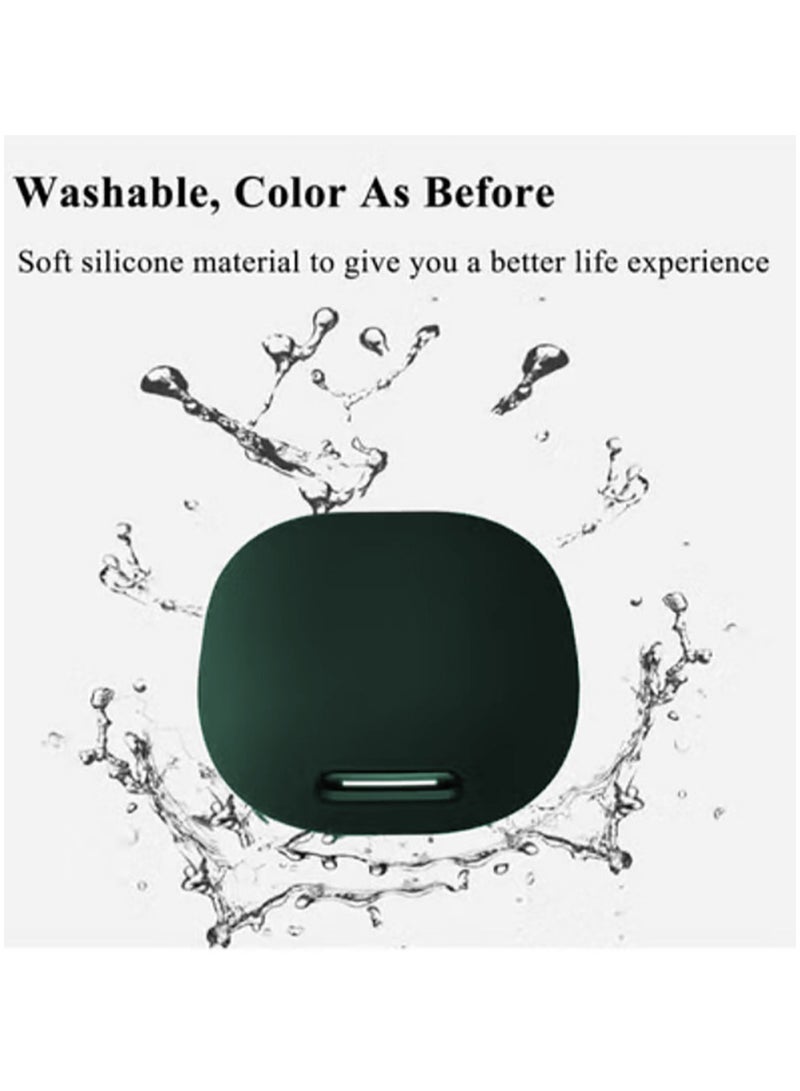 Silicone Case for Anker Soundcore C40i, Shockproof Protective Earbuds Cover with Carabiner Accessories (Green) - Image 5