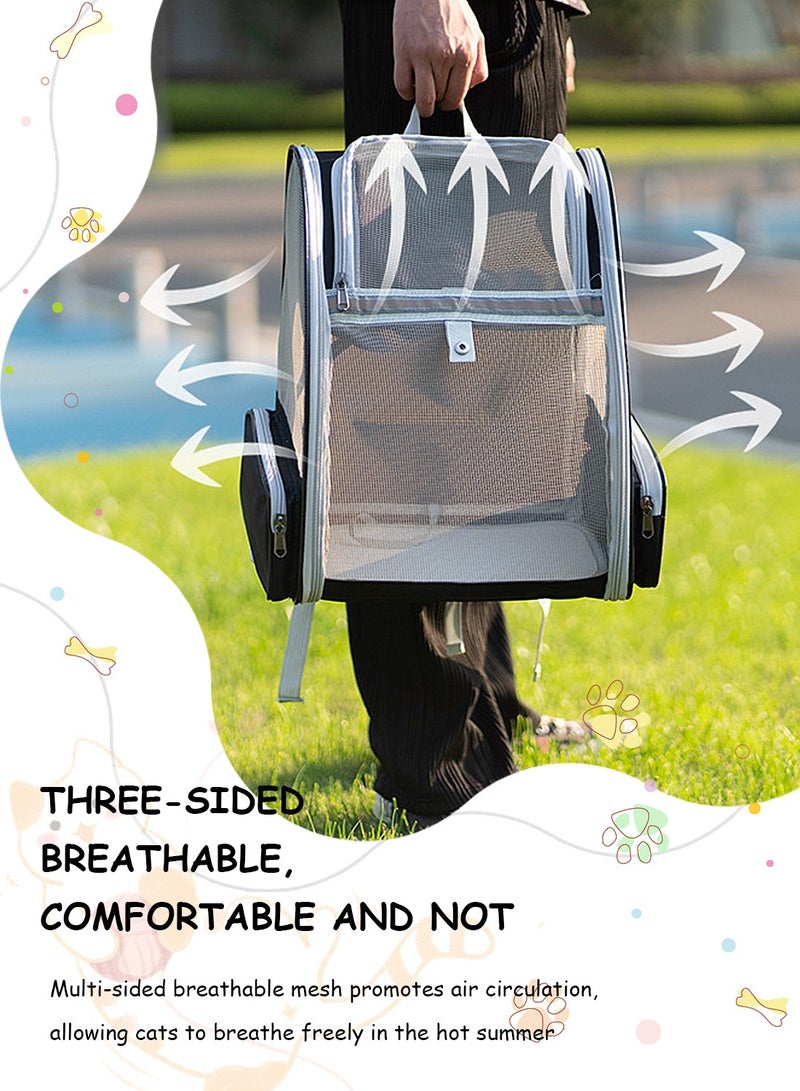 Kidle Cat Bag Pet Backpack Pet Carrier Bag Cat Backpack Expandable with Breathable Mesh for Travel Camping Outdoor  - Image 3