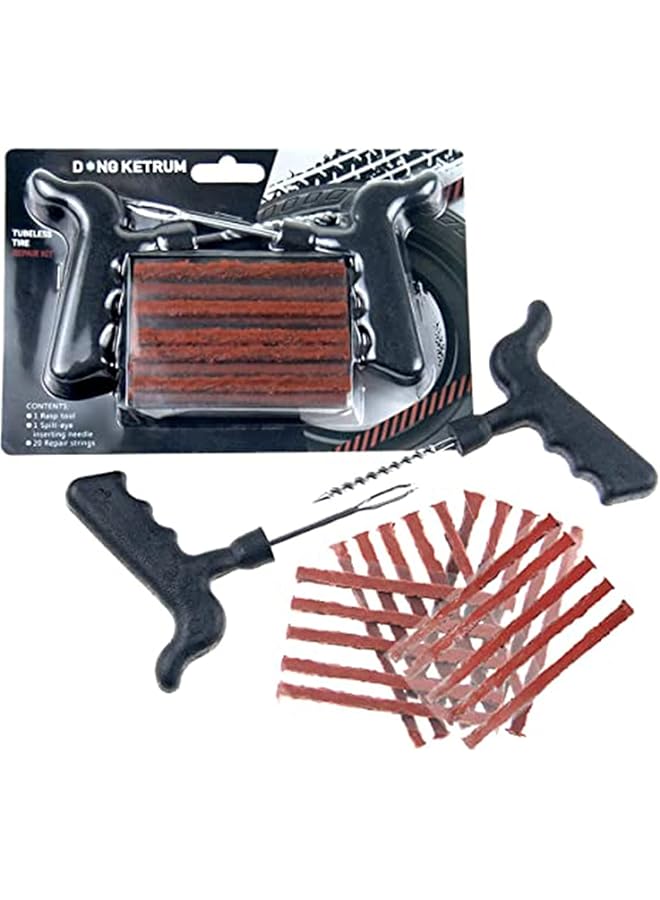 KASTWAVE Universal Tire Repair Kit Tools,Use For Truck, Motorcycle, Atv, Rv, Tractor, Heavy Duty Fix Punctures Tools (7 Pcs) - Image 3