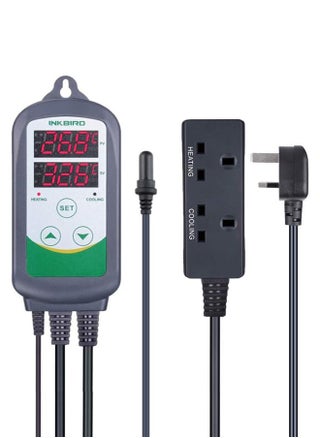 INKBIRD ITC-308S Aquarium Temperature Controller with Submersible Probe Heating Cooling Outlets Thermostat for Heating and Cooling Fans Shrimp Reef Fish Tank - pzsku/Z8B5887B04665D0DF7213Z/45/_/1707361814/5c1351f7-bef3-4d97-a878-bcefe3d9aab9