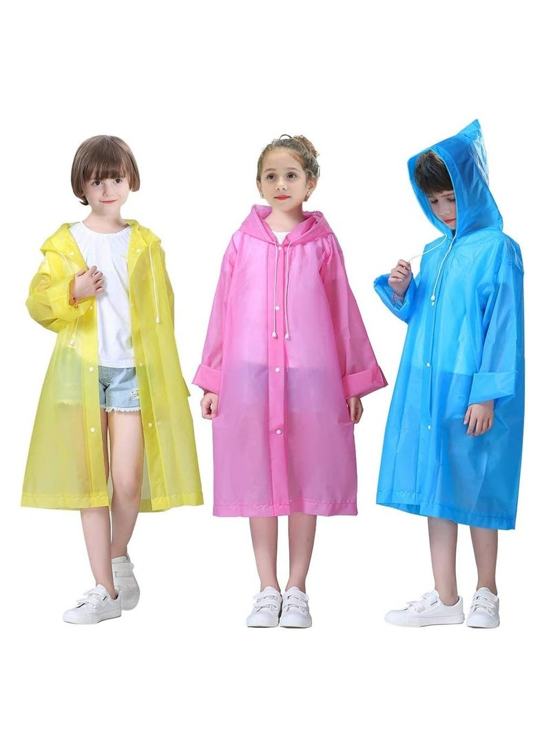 Oasisgalore Reusable Rain Ponchos with Hood & Drawstring - Waterproof, Lightweight - Image 1