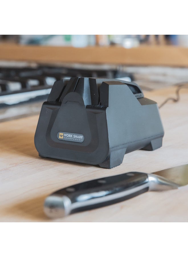 Work Sharp Work Sharp Electric Culinary E2 Kitchen Knife Sharpener - For Scissors, Cleavers, Nakiri, Serrated & Paring Knives Black  - Image 3