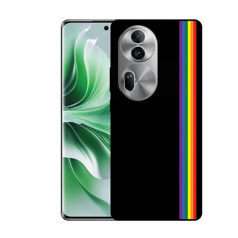 EYE CATCH Printed Protective Case Cover For Oppo Reno 11-  Side Lining - Image 1