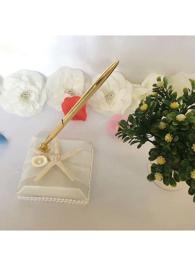 NIBEMINENT Starfish Pattern Pen Holder Set White - Image 5