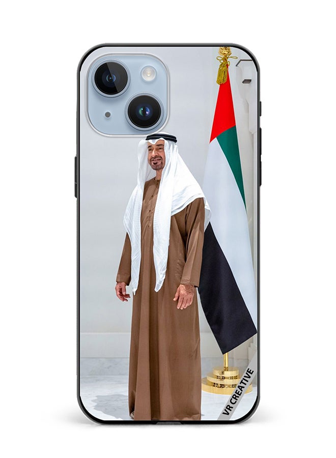 VR CREATIVE Protective Case Cover For Apple iPhone 15 Plus Sheikh Mohamed Bin Zayed Al Nahyan Design Multicolour - Image 1