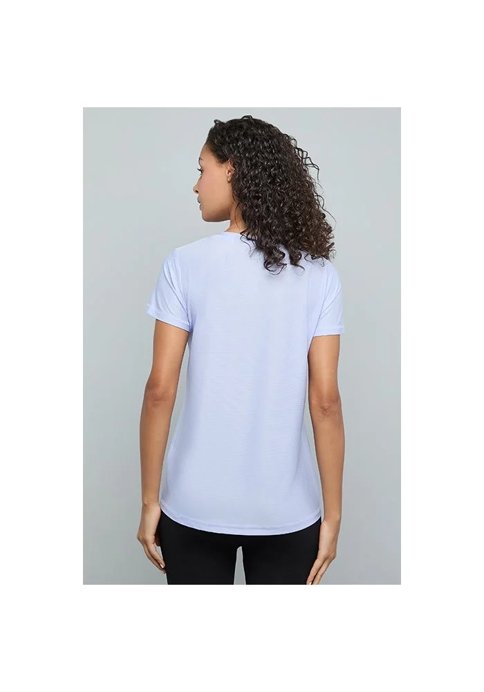 R&b  Logo Detail Active T-Shirt with Crew Neck and Short Sleeves for Women | Best Price UAE