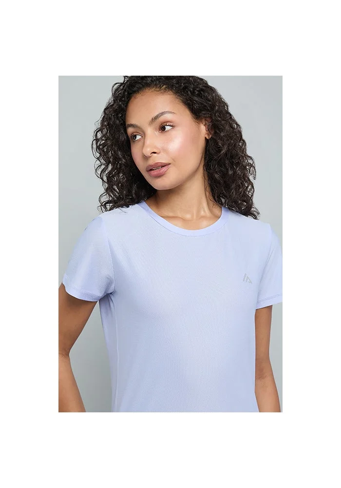 R&b  Logo Detail Active T-Shirt with Crew Neck and Short Sleeves for Women | Best Price UAE