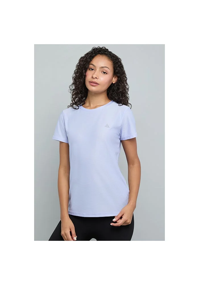 Logo Detail Active T-Shirt with Crew Neck and Short Sleeves