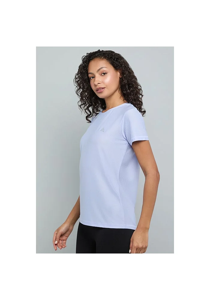 R&b  Logo Detail Active T-Shirt with Crew Neck and Short Sleeves for Women | Best Price UAE
