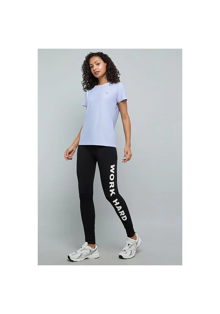 R&b  Logo Detail Active T-Shirt with Crew Neck and Short Sleeves for Women | Best Price UAE