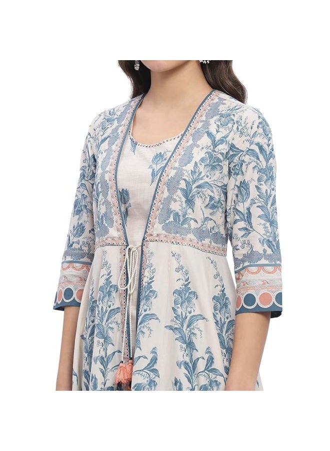 BIBA Women Cotton Kurta with pant L - Image 3