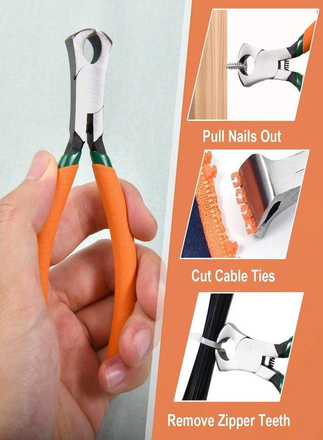 LEONTOOL 4.6" Mini End Cutting Plier | Precision End Nipper for Zipper Install Stops, Wire Cutting & Nail Pulling | Fine Polished High Carbon Steel | Professional Jewelry Making & Shoes Repair Tool - Image 3